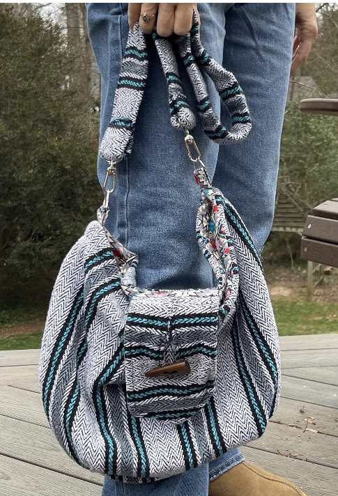 ***CLEARANCE***Upcycled Hobo Bag – Handmade Purse from Baja Pullover