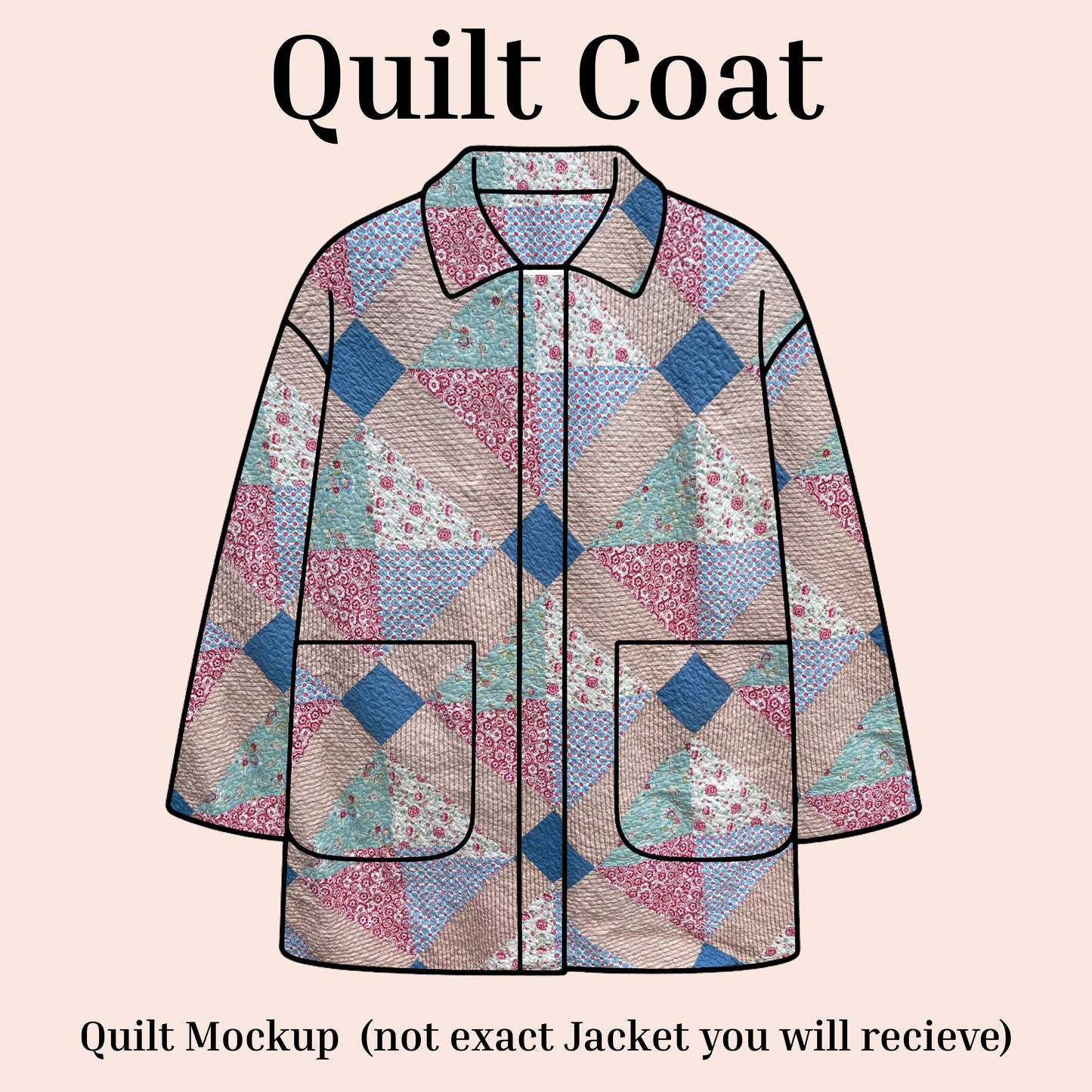 Custom Quilt Jacket or Coat (YOU Choose)– Handmade From Vintage Quilt, No Two Alike