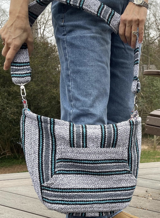 ***CLEARANCE***Upcycled Hobo Bag – Handmade Purse from Baja Pullover